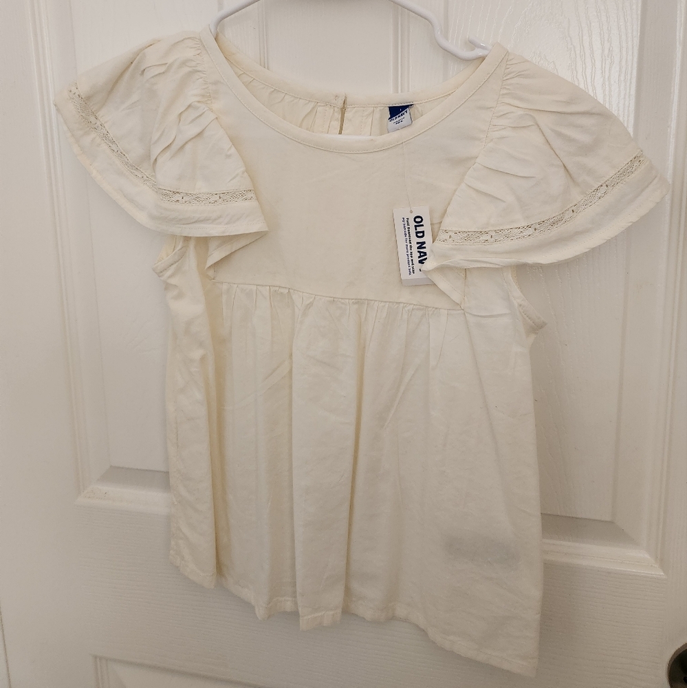 Old Navy Girls Top NWT size Large Cream color